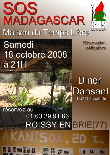 Affiche de la soirée (modèle réduit)