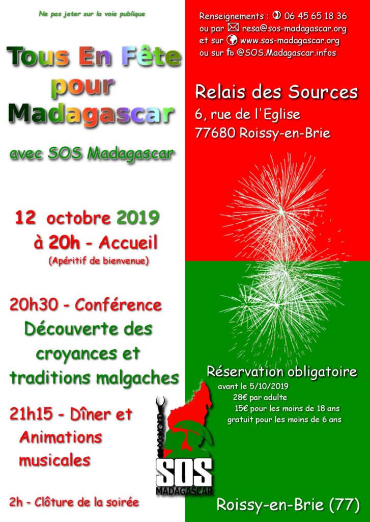 Flyer de la soirée du 12 octobre